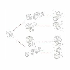 Cateye GVolt 100™ éclairage Avant à Batterie Dual System -Pneus et chambres à air Soldes 40F8ED5E19F513D7D68238975EAA5D37